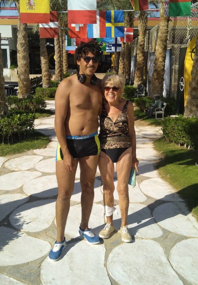  An 80-year-old woman had daytime TV viewers howling after she graphically described romping with her hunky Egyptian toyboy
