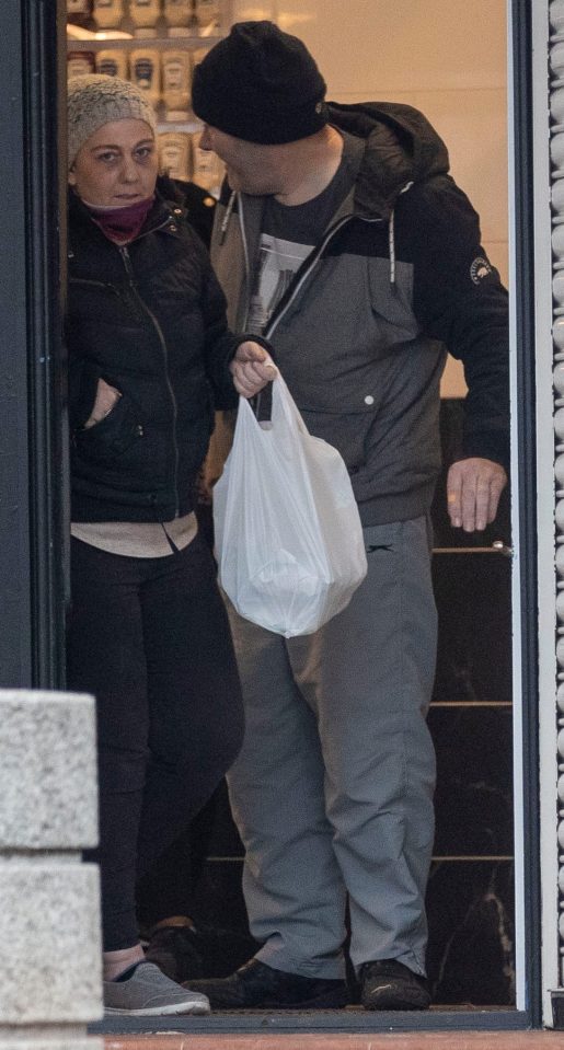  The couple enjoyed a fish and chip shop lunch