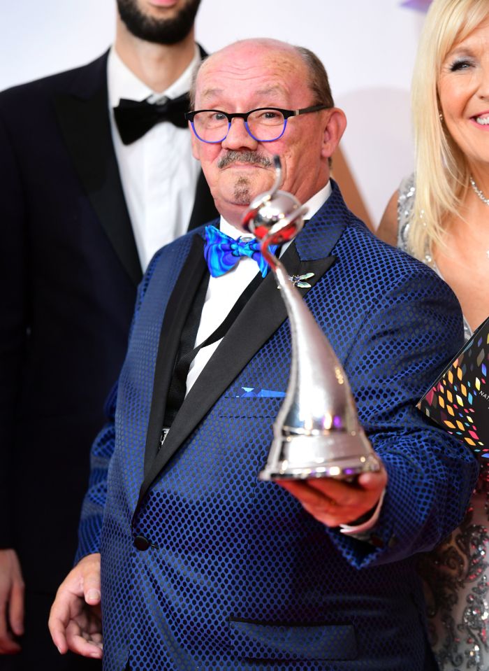 Brendan O'Carroll was chuffed with his NTA
