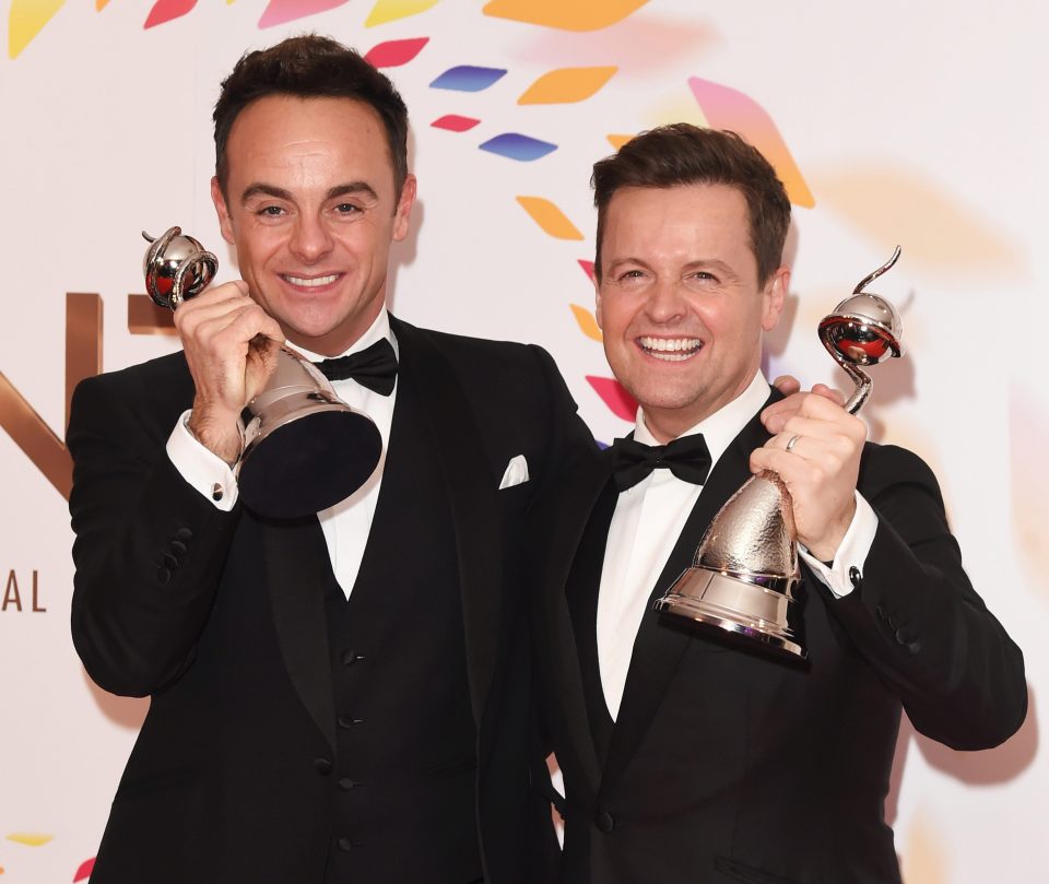 Ant and Dec won the Best Presenter gong