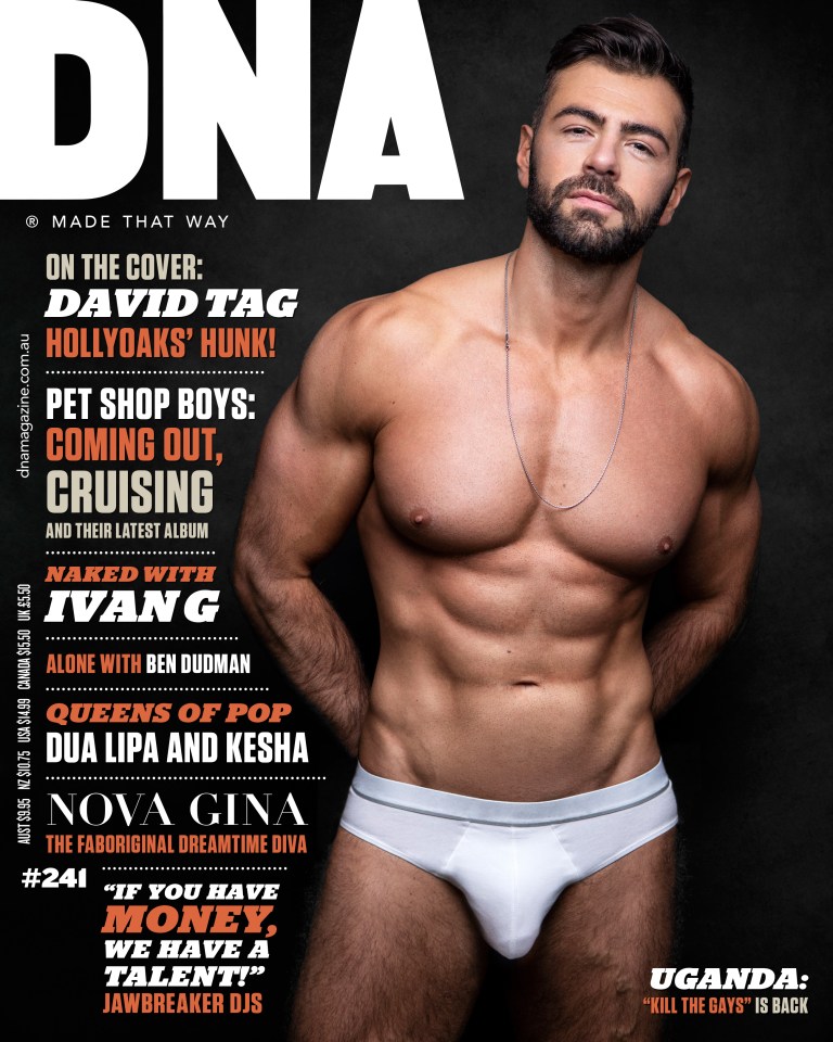  David Tag on the cover of DNA magazine