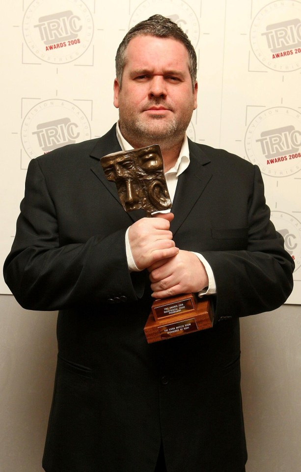  The DJ looked a lot heavier when he won the Radio/Digital Radio Programme award at the TRIC awards in 2008