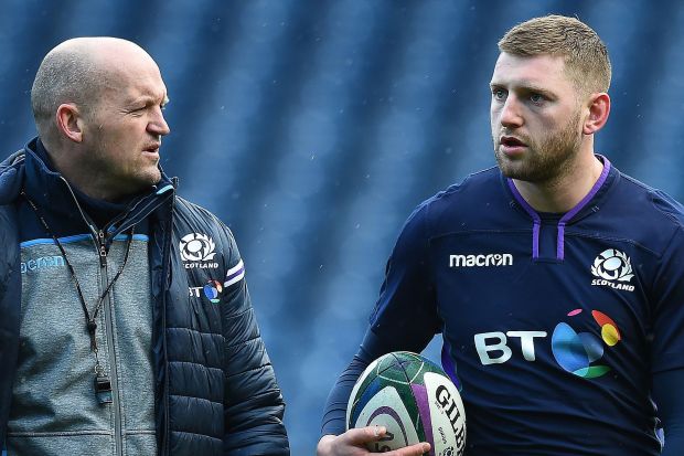Scotland head coach Gregor Townsend with axed star Finn Russell