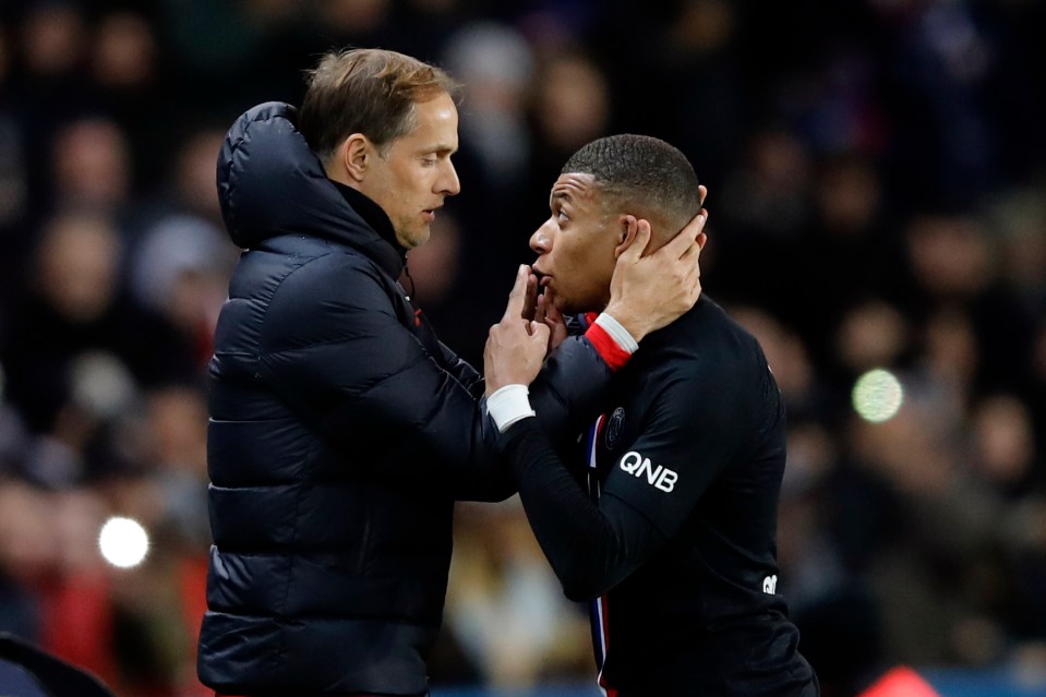  Kylian Mbappe tried to ignore his manager Thomas Tuchel