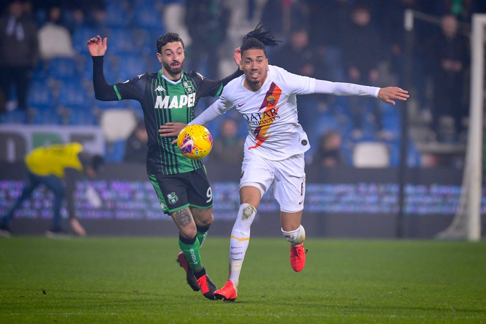 Centre-back Chris Smalling has been in his best form for years on loan at Roma