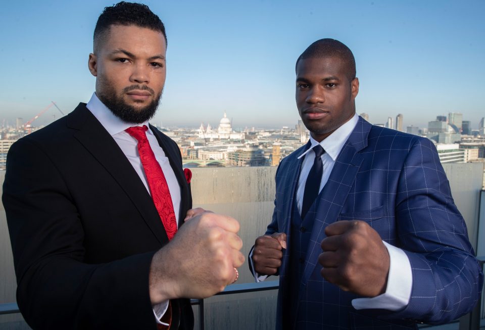  Daniel Dubois, right, has promised to KO Joe Joyce when they meet on April 11
