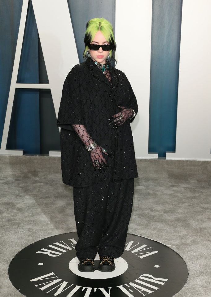  It was a change of outfits for Billie Eilish, who performed at the ceremony