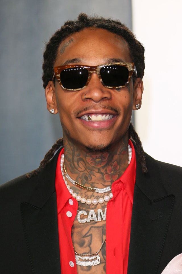  Rapper Wiz Khalifa showed off his tatted chest on the night