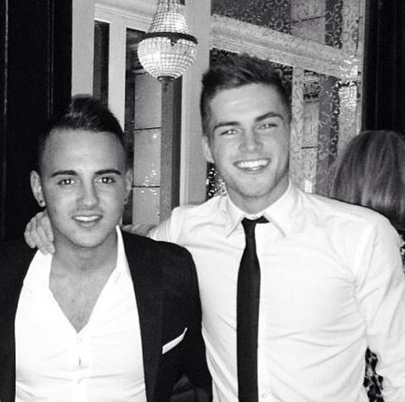  Jamie Clayton, right, with his late best friend Shaun Cole