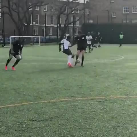 Jamal Farid had a moment to remember when he nutmegged Kaka