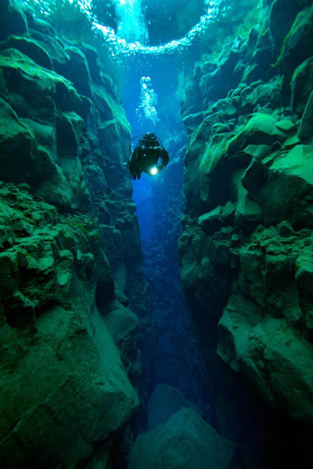  Snorkelling between two tectonic plates at the Silfra Canyon