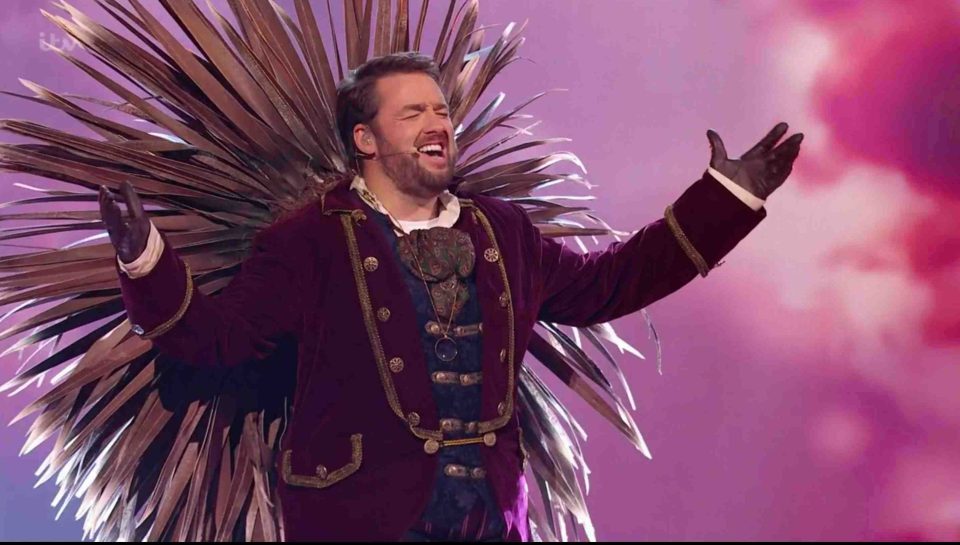 Jason Manford was the man behind the Hedgehog mask
