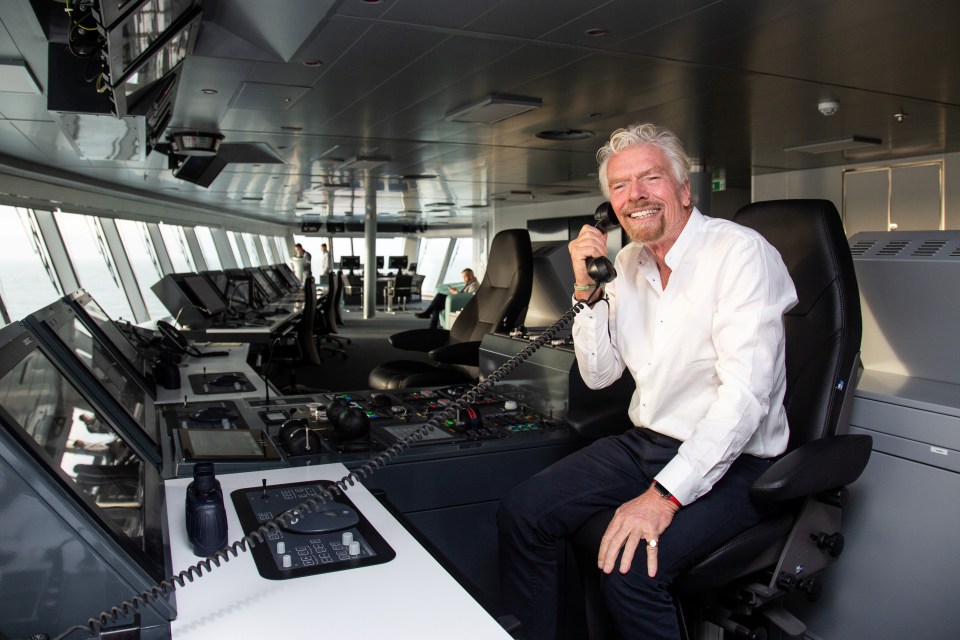  Richard Branson says he has fulfilled a dream creating this cruise ship
