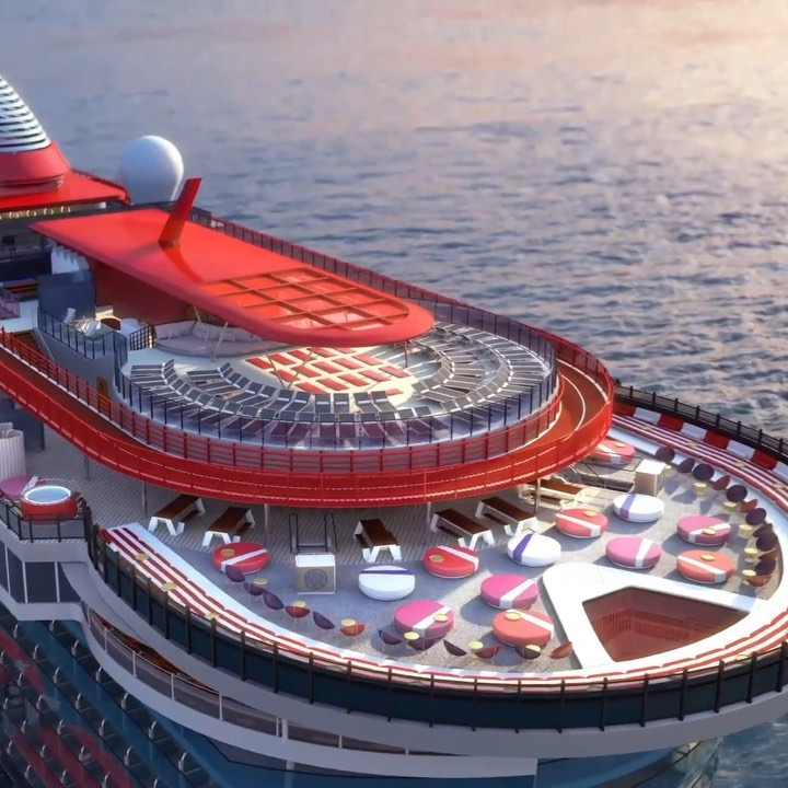  The Sun was invited on board Richard Branson's first Virgin cruise liner