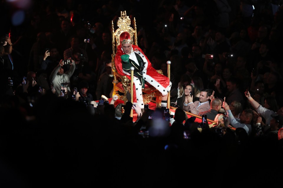  He was carried in for a somewhat unusual ring walk