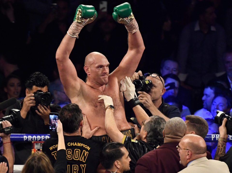  It's all over in the seventh as Tyson Fury is crowned the WBC world champion