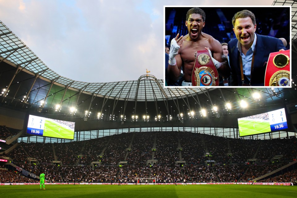  Hearn has let slip that Joshua's fight against Pulev is set for June 20 at Spurs' stadium