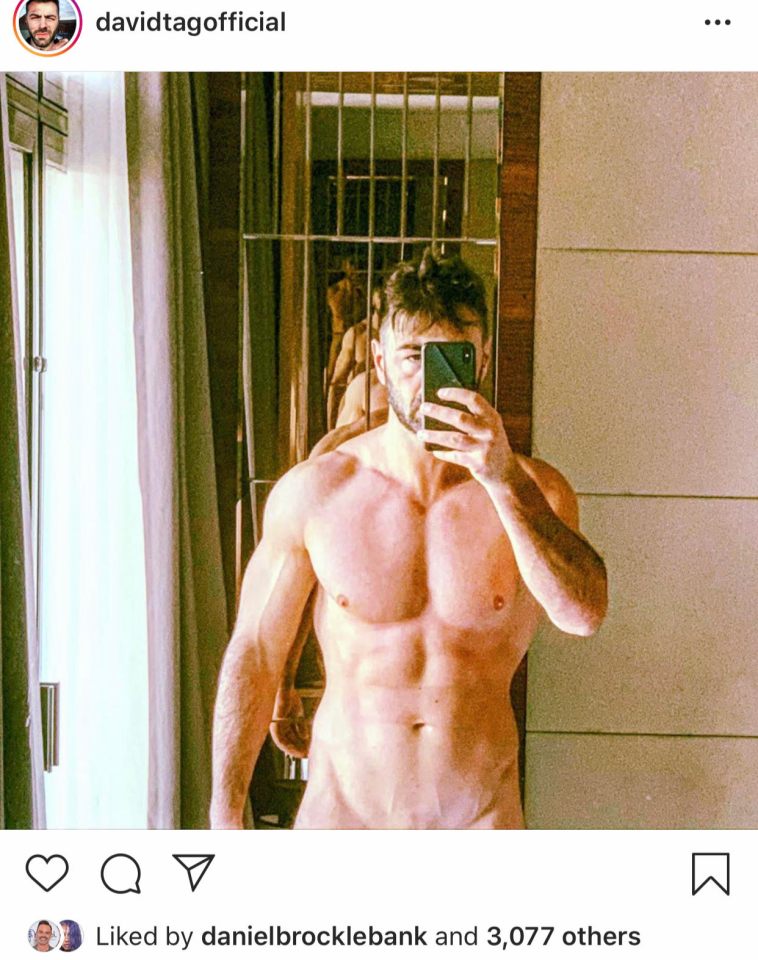  The actor bared all in the daring picture
