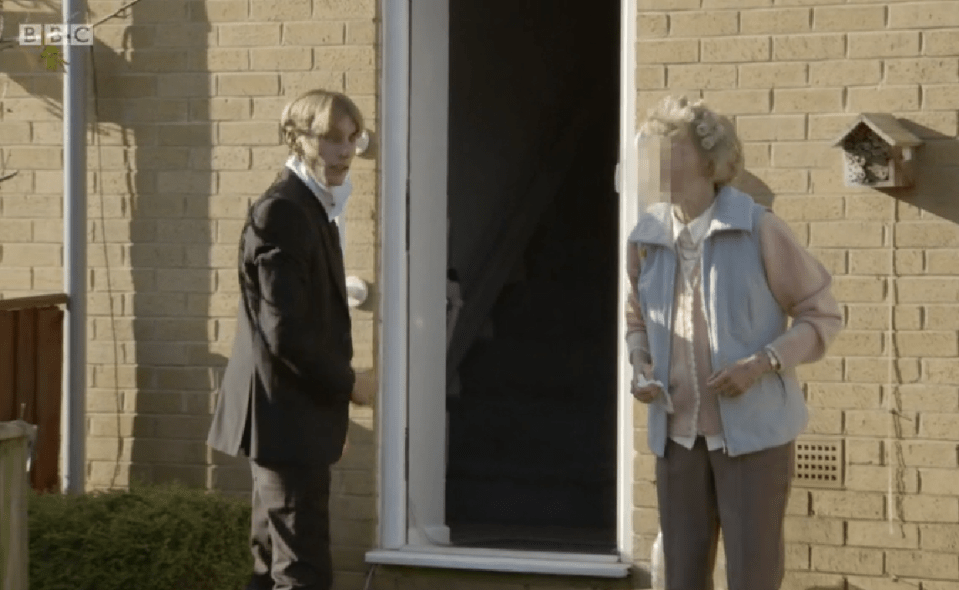  Kurtans Nan seen being dragged back into her house after ranting