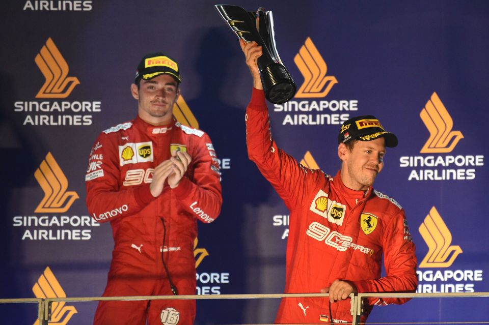 Charles Leclerc finished ahead of Sebastian Vettel in the standings last season