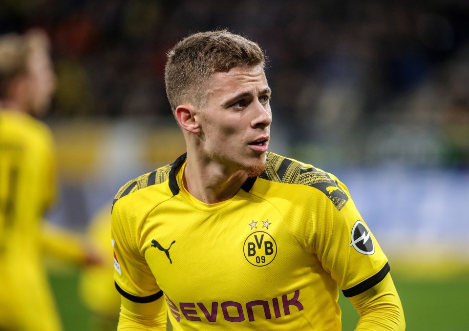  Borussia Dortmund's Thorgan Hazard has moved away from his usual tidy hairstyle.