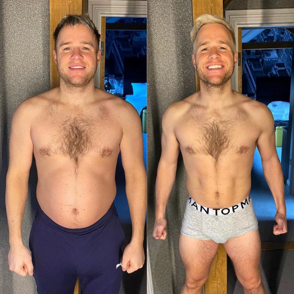  The 35-year-old singer showed off his body transformation last month