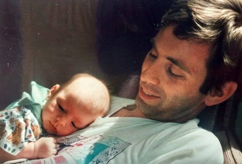  Dan, seen as a baby with dad Tim, was placed on life support but sadly couldn't be saved