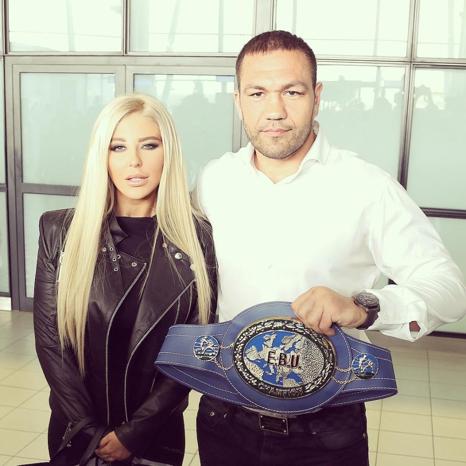 Boxer Kubrat Pulev, pictured with ex-girlfriend Andrea, will donate £2m of his Joshua fight purse to the coronavirus cause