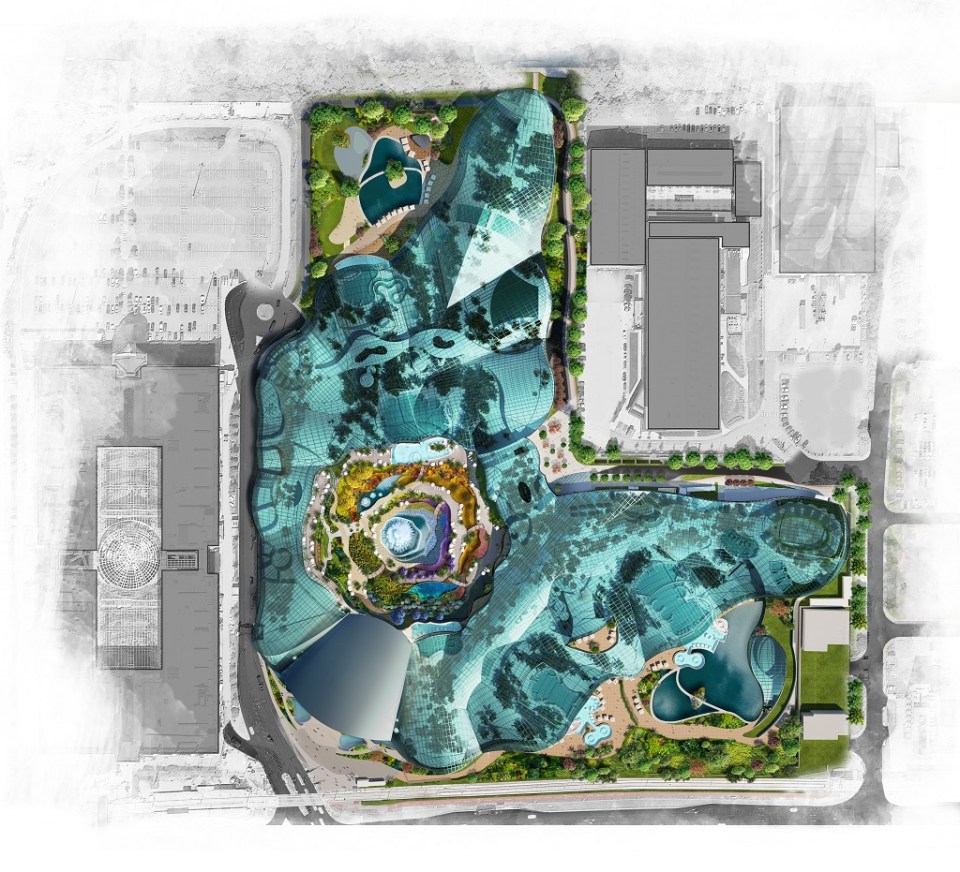 The huge resort will have 25 pool and more than 30 slides