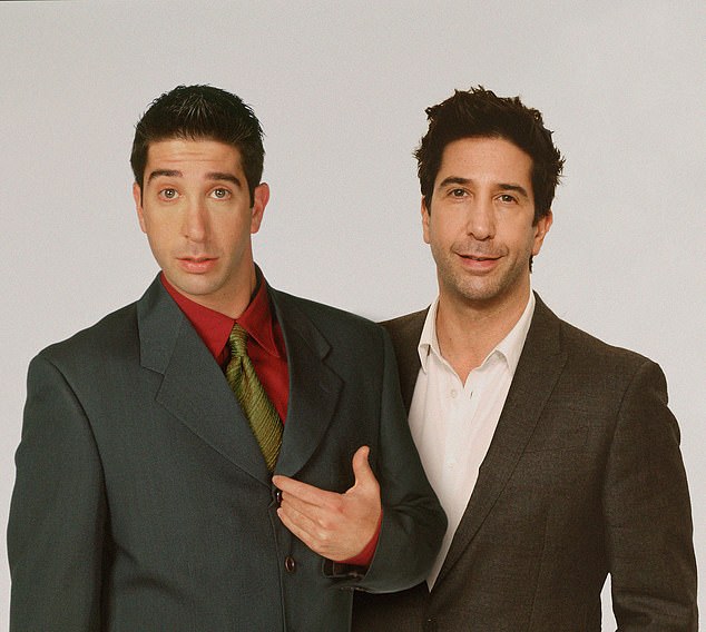  Ross Gellar standing next to older David Schwimmer