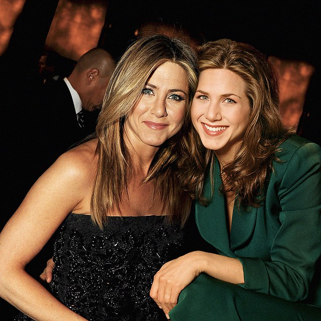  Jennifer Aniston from now with Rachel Green in the first season