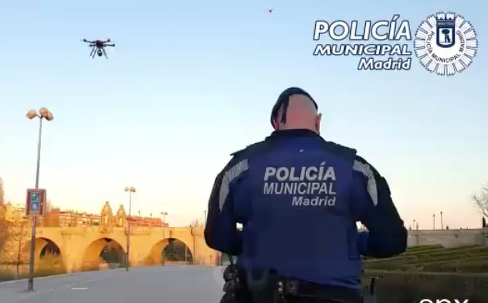 Cops are using drones to catch those breaching Spanish lockdown laws