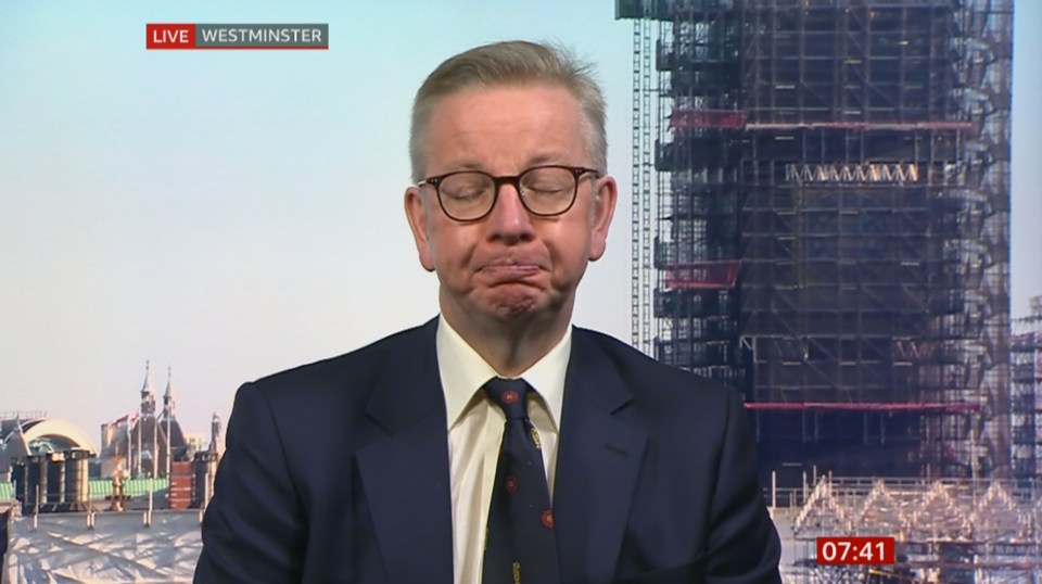  Cabinet Minister Michael Gove made an embarrassing gaffe on ITV's Good Morning Britain