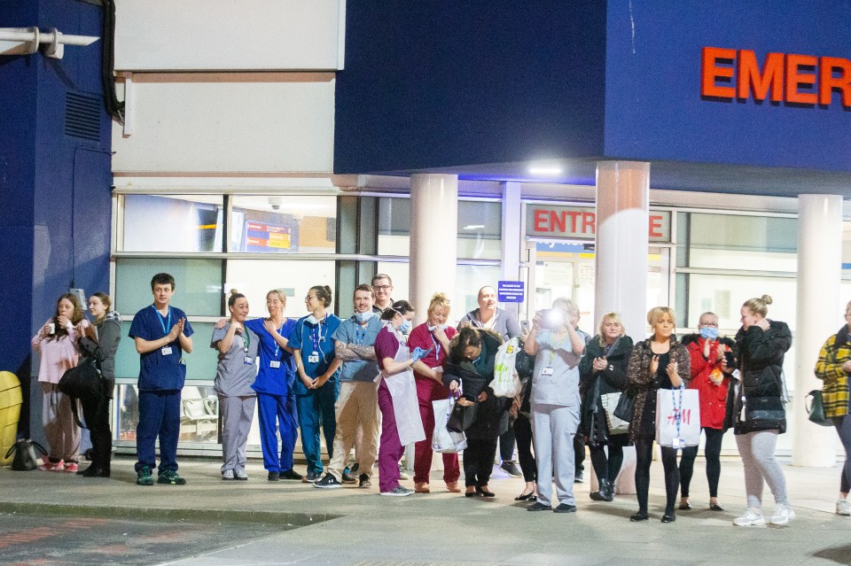  NHS workers joined the UK to 'clap for carers' 