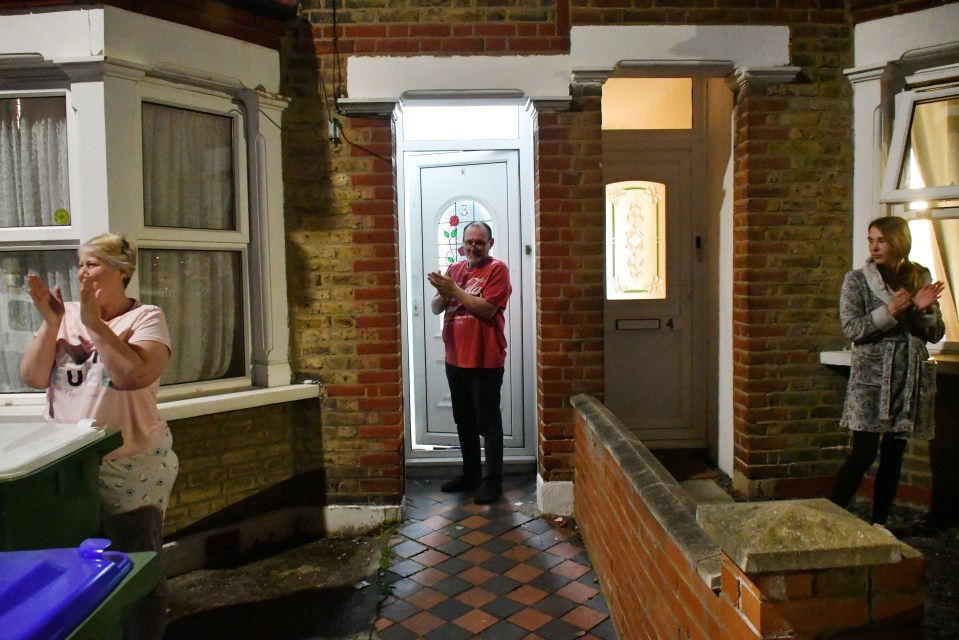  Kent locals practice social distancing for their round of applause