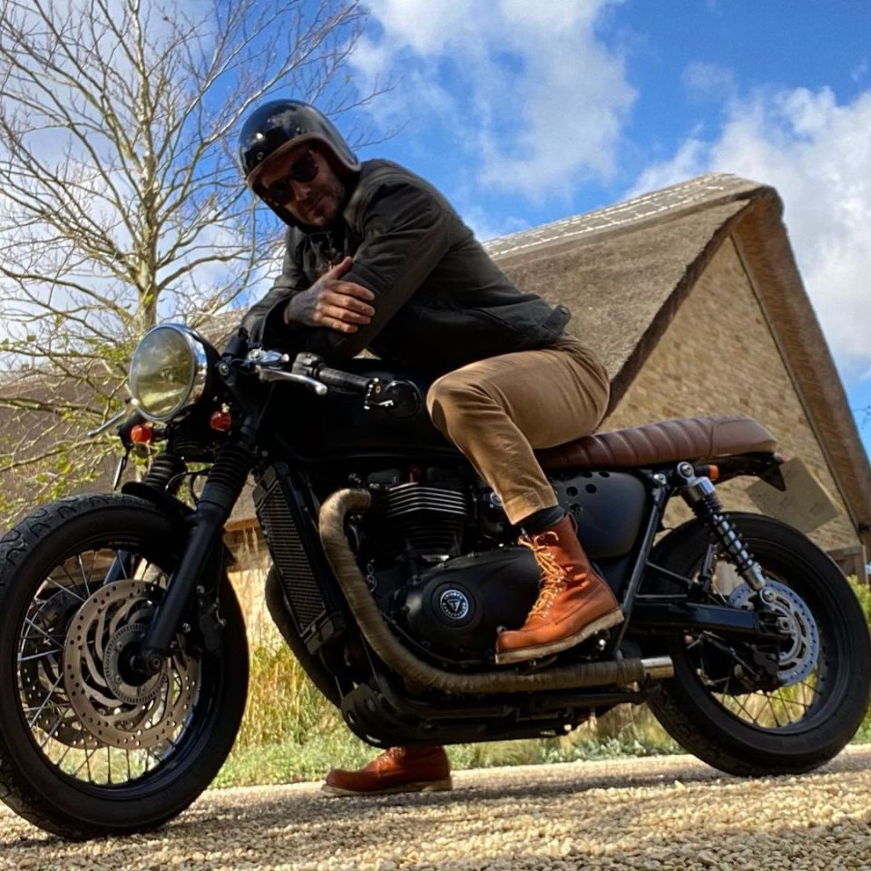  David has lots of space to rid around on his impressive bikes