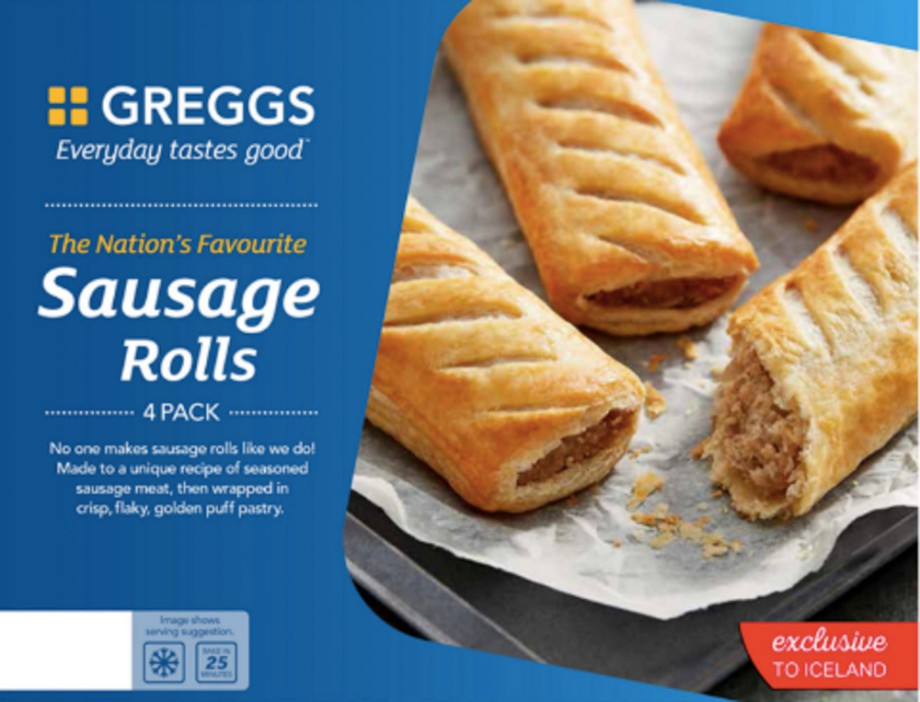  Iceland has ordered extra stock of Greggs sausage rolls