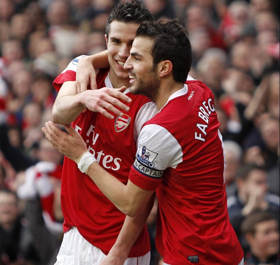  Fabregas says only two players were on his level when he left Arsenal