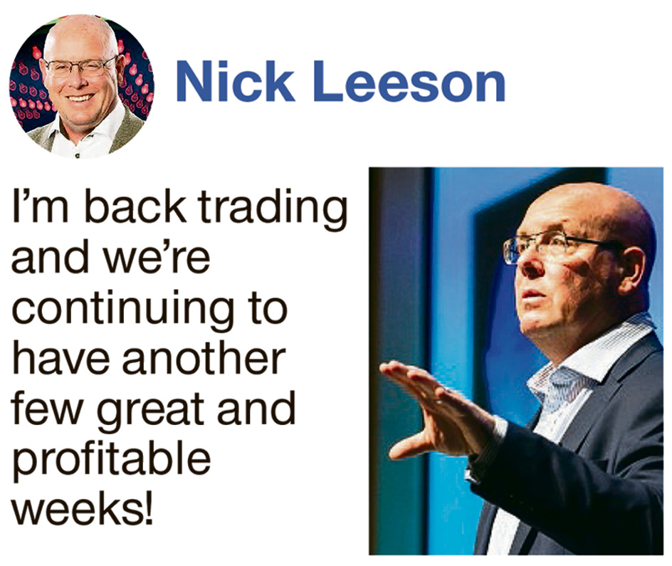  He took to Facebook to talk about his online trading service before praising capitalism for letting people like him make a fortune in a crisis