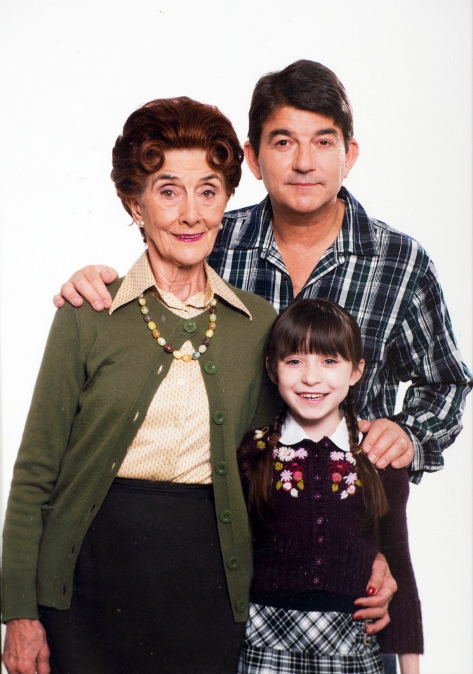  June and Nick starred alongside old Dotty actress Molly Conlin