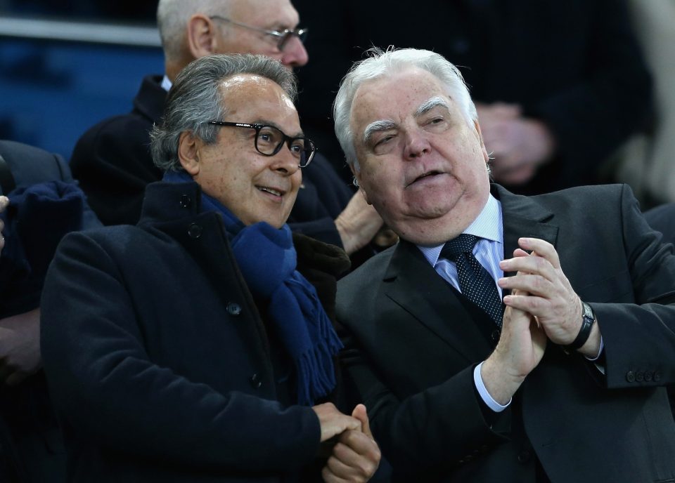  Farhad Moshiri (left) runs the Toffees alongside Bill Kenwright