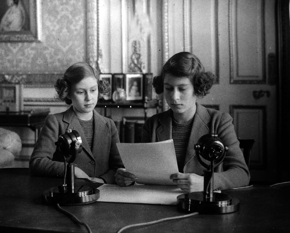  The Queen spoke of her first ever address, with her sister Princess Margaret, in 1940