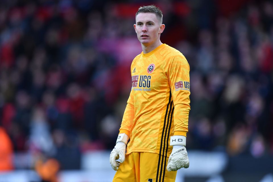  Dean Henderson has impressed while on loan with Sheffield United from Man Utd