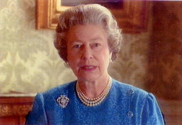  A still from the Queen's address to the nation after the outbreak of the 1991 Gulf War