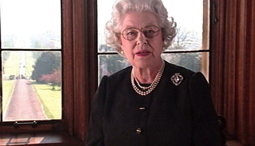  The Queen spoke after the death of her 'beloved mother' in 2002