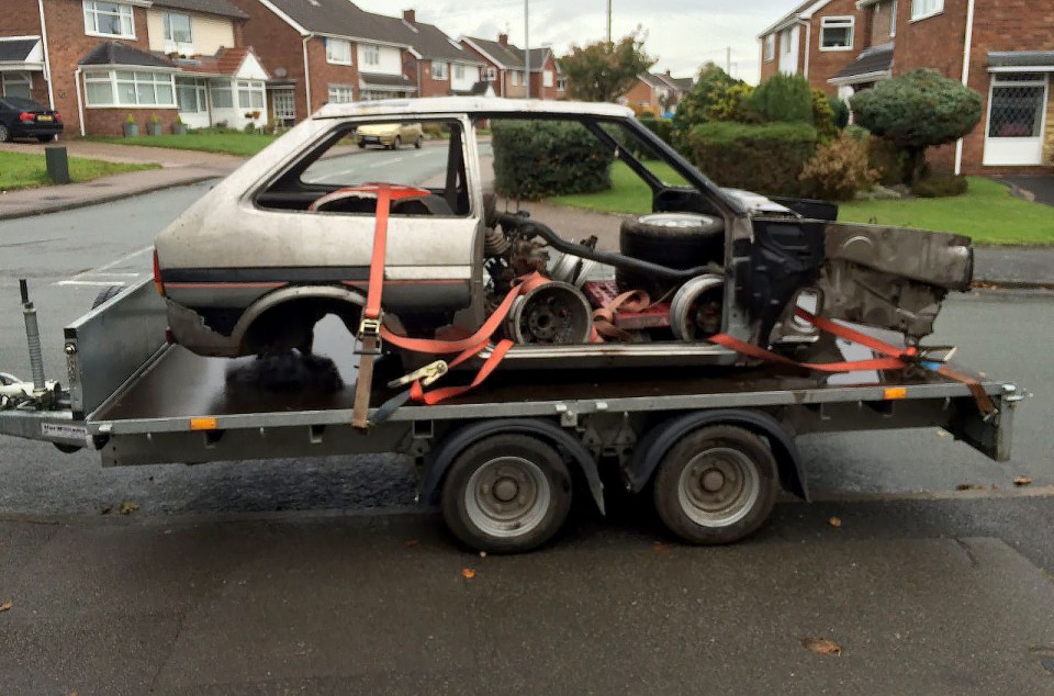 When the current owner first bought the hatchback, it was missing its doors, seats and engine