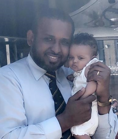 The widow of bus driver , pictured with, said he 'had no PPE whatsoever'