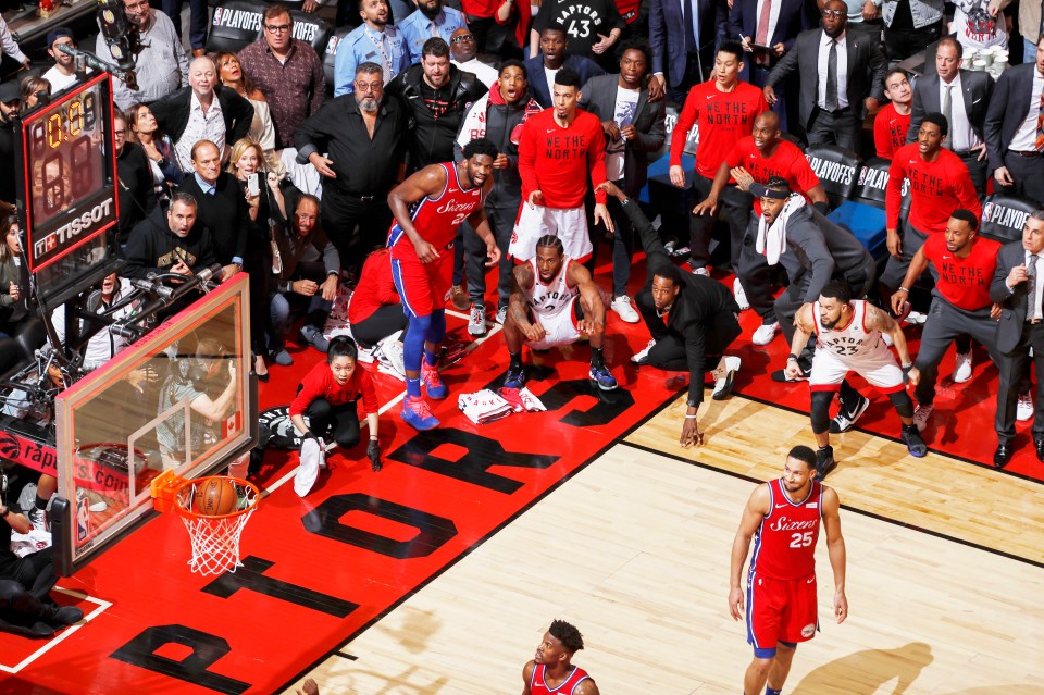 Kawhi Leonard's buzzer-beating shot won first prize in Spot News Singles for Mark Blinch