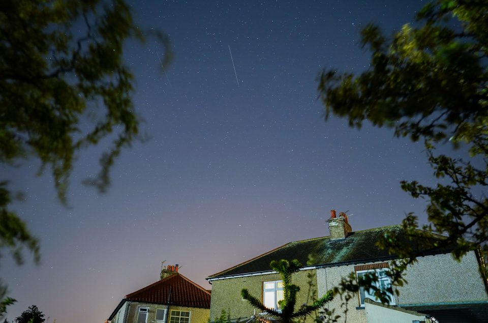  The orbiting space tech look like slow-moving shooting stars