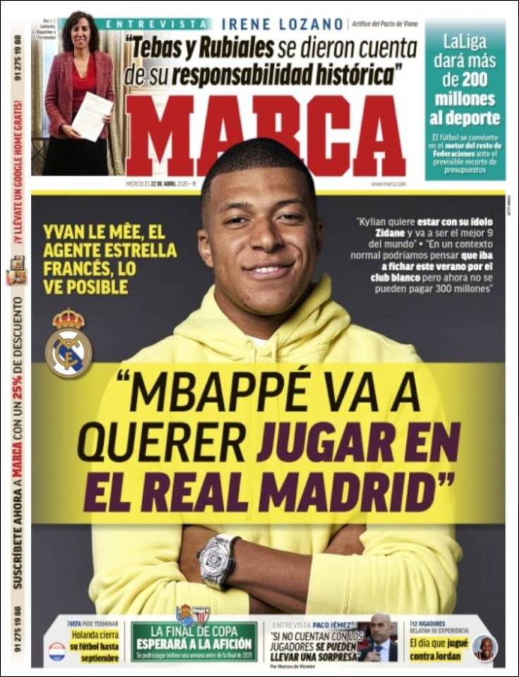  A report in Marca states the forward will definitely want to play for Zinedine Zidane